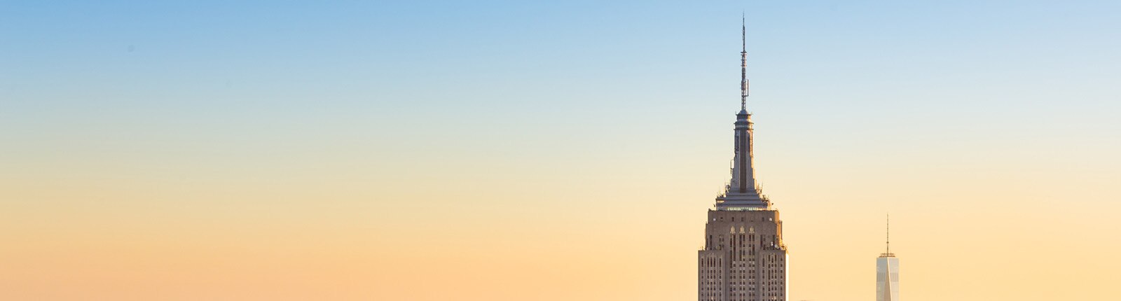 View of the Empire State Building in New York City