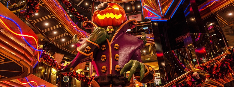 patch the pumpkin pirate onboard a carnival cruise ship