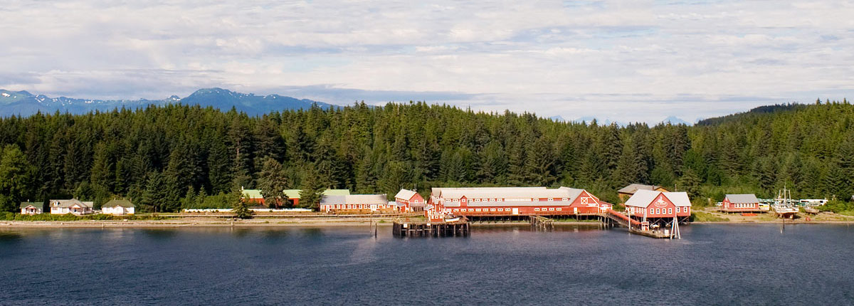 Cannery building in Icy Strait Point, Alaska