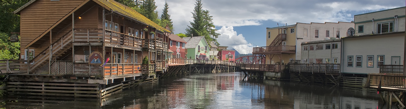 House boats in Ketchikan Alaska