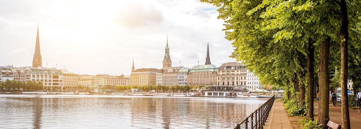 view of hamburg in germany