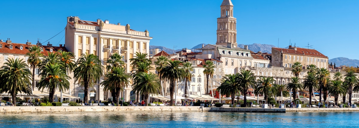  view of harbor and waterfront at split croatia